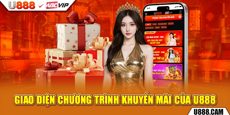 Giao diện chương trình khuyến mãi của U888